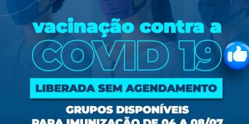 Paulínia – Grupos disponíveis para imunização de 04 a 08 de julho