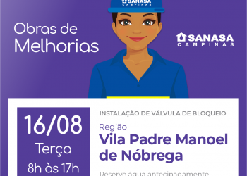 Sanasa – Fornecimento Interrompido dia 16/08/2022