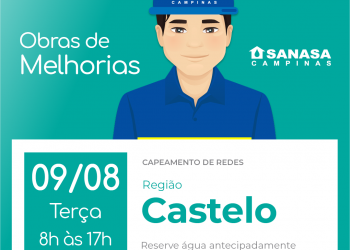 Sanasa – Fornecimento Interrompido dia 08/08/2022