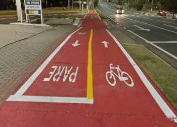 Hortolândia – Prefeitura conclui nova etapa de sinalização de ciclovia na avenida Olívio Franceschini