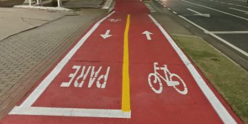 Hortolândia – Prefeitura conclui nova etapa de sinalização de ciclovia na avenida Olívio Franceschini
