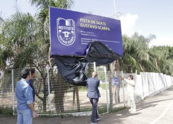 Hortolândia – Descerramento de placa marca início da construção de pista de skate em Hortolândia