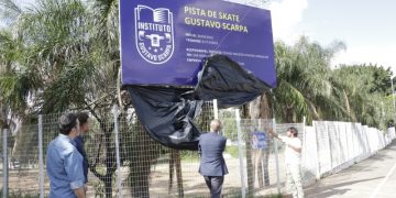 Hortolândia – Descerramento de placa marca início da construção de pista de skate em Hortolândia