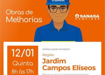 Sanasa – Fornecimento Interrompido dia 11/01/2023