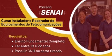 Sumaré – Senai Sumaré abre inscrições para o curso de Instalador e Reparador de Equipamentos de Telecomunicações