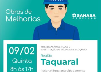Sanasa – Fornecimento Interrompido dia 09/02/2023