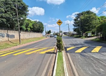 Nova Odessa – Setor de Trânsito da Prefeitura de Nova Odessa instala redutores na Rodovia Rodolfo Kivitz