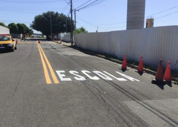 Hortolândia – Ruas do entorno de duas unidades de ensino recebem etapa do mutirão de reforço de sinalização de solo