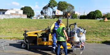 Sumaré – Prefeitura de Sumaré recebe equipamento novo para pintura de asfalto