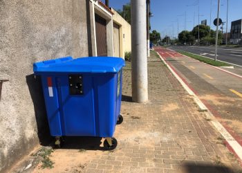 Hortolândia – Prefeitura avança com instalação de contêineres azuis nas principais avenidas
