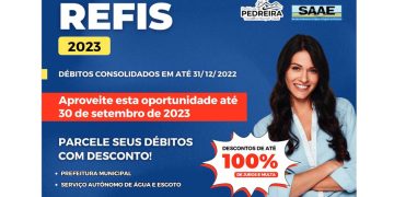 Pedreira – Contribuintes em atraso podem parcelar suas dívidas com a Prefeitura de Pedreira e com o Serviço Autônomo de Água e Esgoto