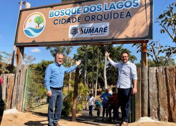 Sumaré – Prefeito Luiz Dalben entrega revitalização do “Bosque dos Lagos Cidade Orquídea”