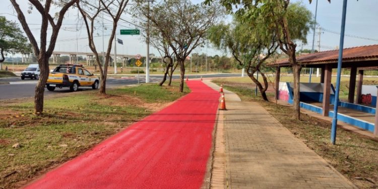 Hortolândia – Ciclovia no Parque Remanso das Águas é sinalizada pela Prefeitura