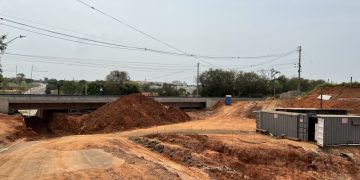 Hortolândia – ﻿ Avançam obras na via férrea e na passagem inferior de acesso da Av. Panaíno