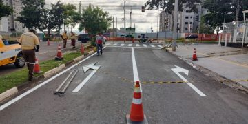 Hortolândia – Movimentado cruzamento no Jd. Amanda recebe reforço da segurança viária