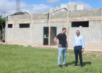 Hortolândia – Avançam as obras de construção do vestiário do Campo do Santo André