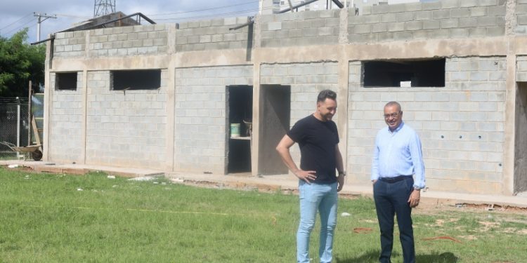 Hortolândia – Avançam as obras de construção do vestiário do Campo do Santo André