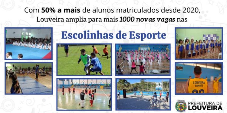 Louveira – Prefeitura de Louveira abre nesta segunda-feira (26) as inscrições para 1000 novas vagas nas Escolinhas de Esporte