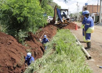 Sanasa – NÚCLEO RESIDENCIAL PARQUE OZIEL: SANASA EXECUTA OBRAS DE PROLONGAMENTO DE REDES