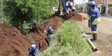 Sanasa – NÚCLEO RESIDENCIAL PARQUE OZIEL: SANASA EXECUTA OBRAS DE PROLONGAMENTO DE REDES