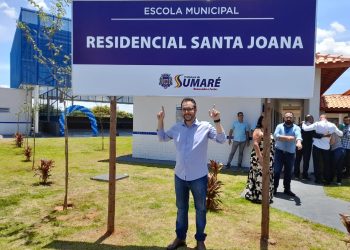 Sumaré – Prefeito Luiz Dalben entrega Escola Municipal Residencial Santa Joana, região da Área Cura