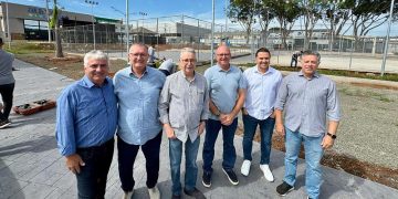 Americana – Prefeito Chico vistoria obras da nova praça de esportes da região do Portal