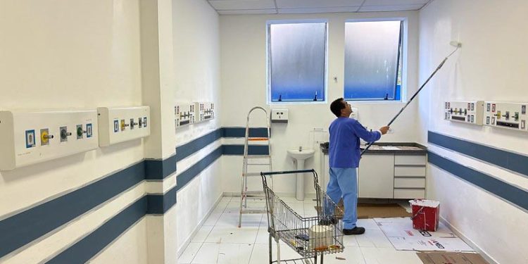 Americana – Nova pintura do Pronto-Socorro do HM avança com a conclusão da sala de soroterapia