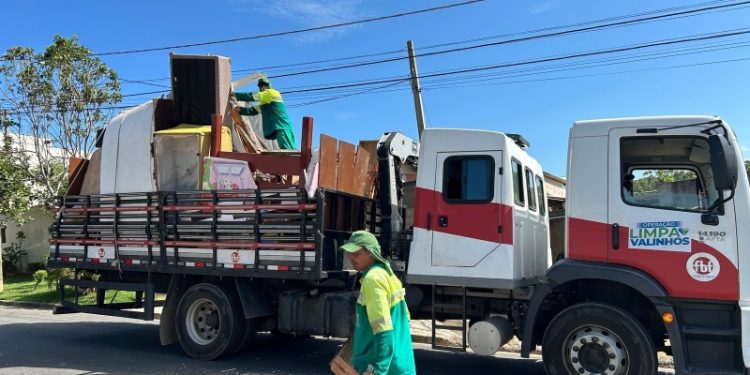 Valinhos – Operação Limpa Valinhos recolhe 65 toneladas de resíduos no fim de semana