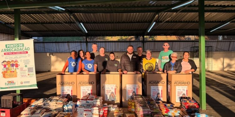 Vinhedo – Arrecadação reúne 441 kg de alimentos para entidades assistenciais de Vinhedo